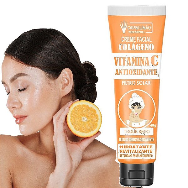 Capim Limão - Creme Facial com Filtro Solar Vitamina C