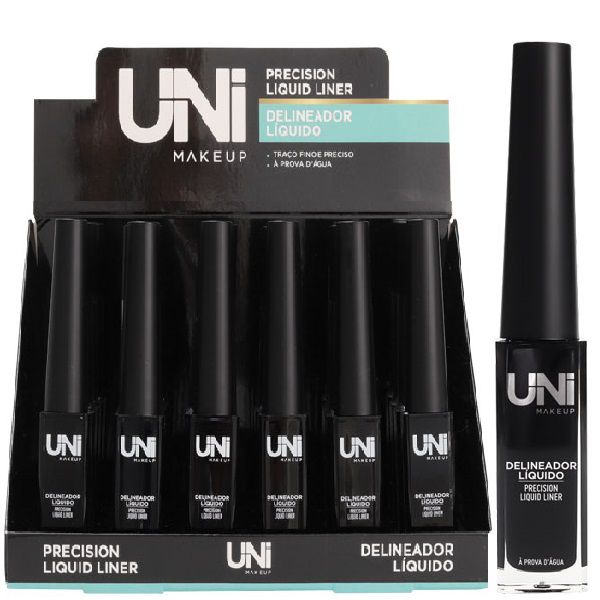 UNI MAKEUP - DELINEADOR LÍQUIDO PROVA DAGUA PRECISION DL132D - 24 UNIDADES