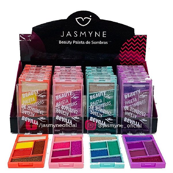 Jasmyne - Paleta de Sombras Beauty JS06030 - 24 Unid