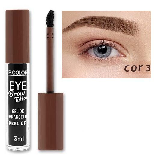 SpColors - Gel de Sobrancelhas Efeito Henna - Cor 3