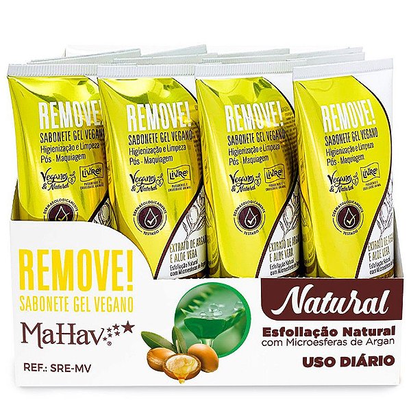 Mahav - Sabonete Gel Vegano Hidratante Pós Maquiagem - 12 Uni val: 05/2023