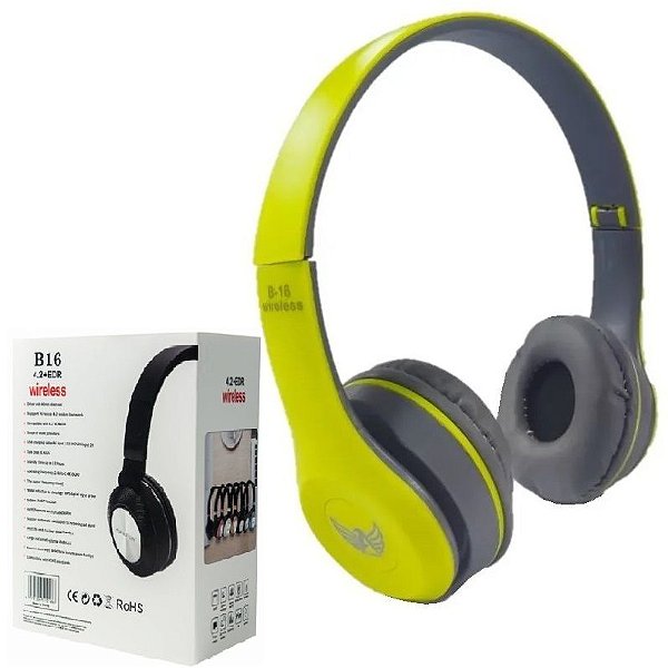Importados - Fone De Ouvido Bluetooth Sem Fio Verde - Headphone