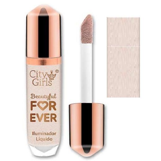 City Girl - Iluminador Líquido Forever Glow CG225 - Cor 02