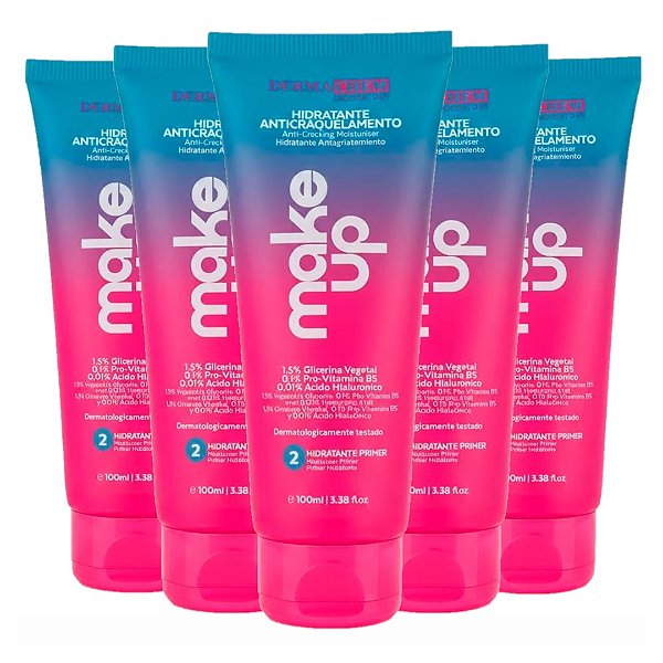 Dermachem - Hidratante Facial Primer Anticraquelamento Pré Make Make Up - 06 Unid