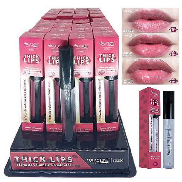 Max Love - Gloss Thick Lips Volume Vegano - 36 Unid