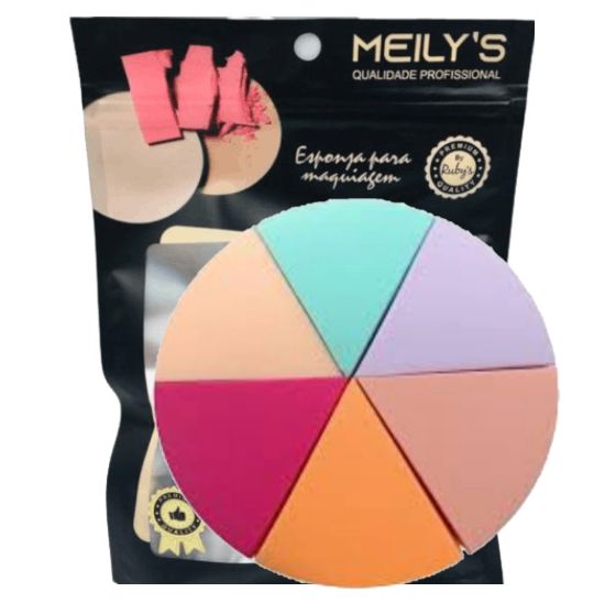 Meily's - Kit Esponja de Maquiagem Queijinho  Mac-239