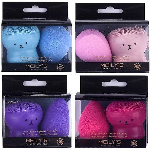 Meily's - Esponjas para Maquiagem Polvo e Gota  MAC 17 - 12 Kits