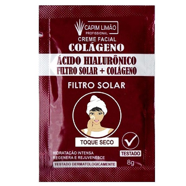 CAPIM LIMÃO Sachê Creme Acido Hilaluronico - unitario