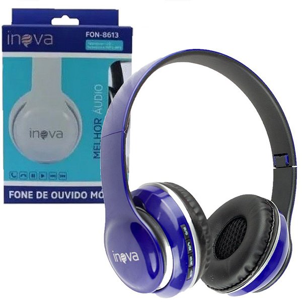 Fone de Ouvido Azul Escuro Headphone FON-8613