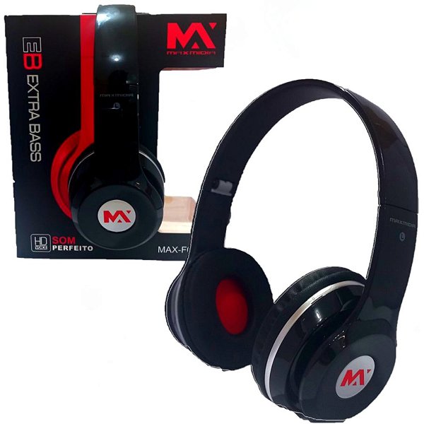 Max Midia - Fone de Ouvido HEADSET PRETO MAX-F010