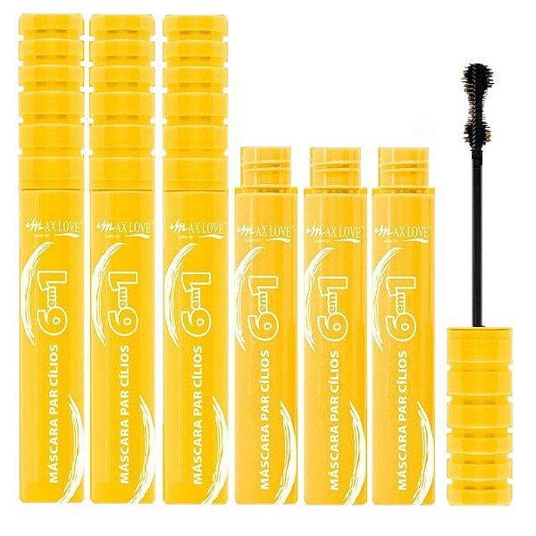 Max Love - Mascara para Cilios 6 em 1 N°50 - 18 Unids