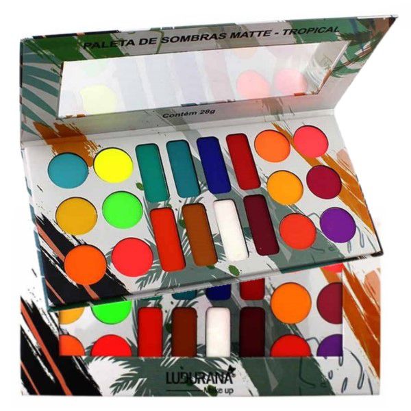 Ludurana - Paleta de Sombras 20 Cores Tropical B00051