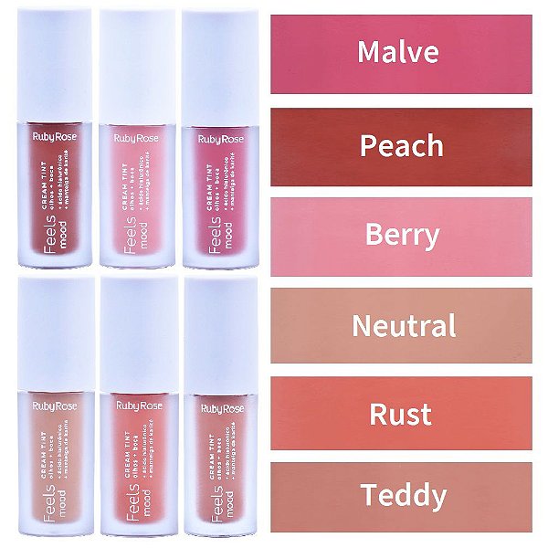 Ruby Rose - Cream Tint  Feels Mood HB575 - 6 Cores