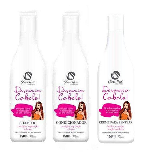 Gloss Hair - Kit De Cabelo 3 em 1 Cabelo Desmaia