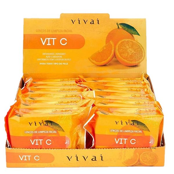 Vivai - Lenços de Limpeza Facial VIT C 5057.1.1 - 12 Unids