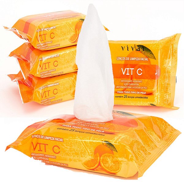 Vivai - Lenços de Limpeza Facial VIT C 5057.1.1
