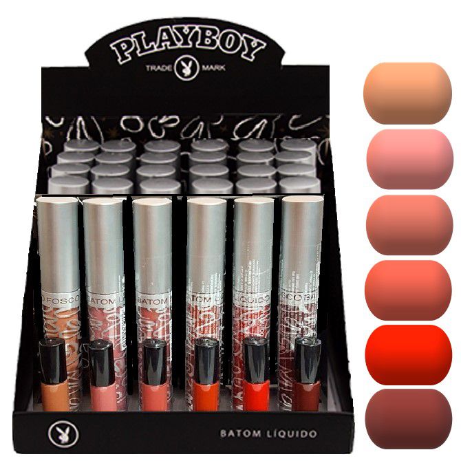 Playboy - Batom Liquido HB94478 - 24 Unid e Prov