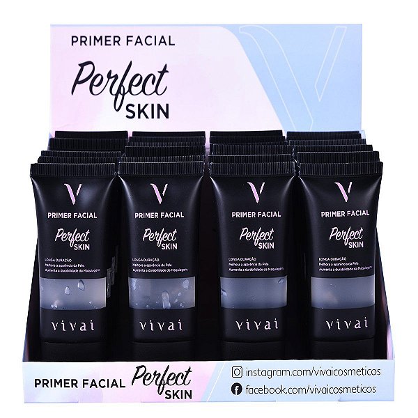 Vivai - Primer Facial Longa Duração Perfect Skin 1016 - Box C/24 Unid