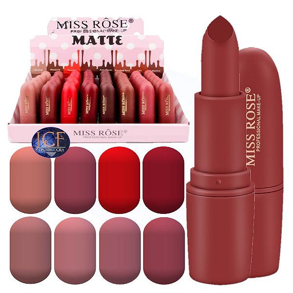 Miss Rose - Batom Matte Ovo Z2 - 48 Unid