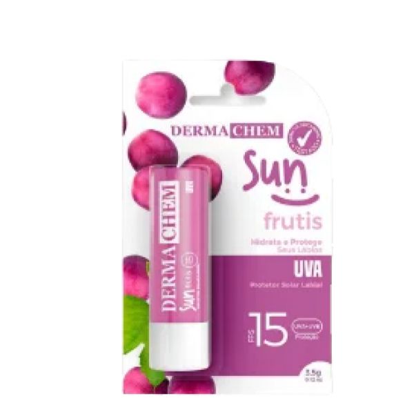 Dermachem - Protetor Solar Labial Sun FPS 15 Uva Kit C/ 6 Unid