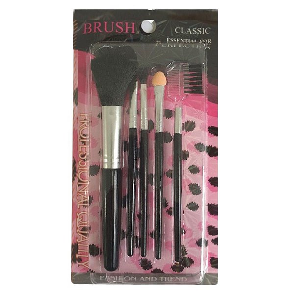 Kit de Pinceis Brush Classic B897 - Preto