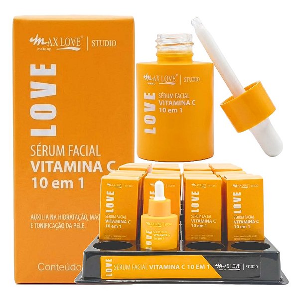Max Love - Serum Facial Vitamina C 10 em 1 - 24 Und (Validade: 06/2028)