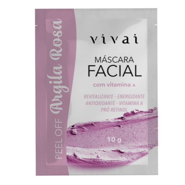 Vivai - Sache Máscara Facial Argila Rosa c/ vitamina A