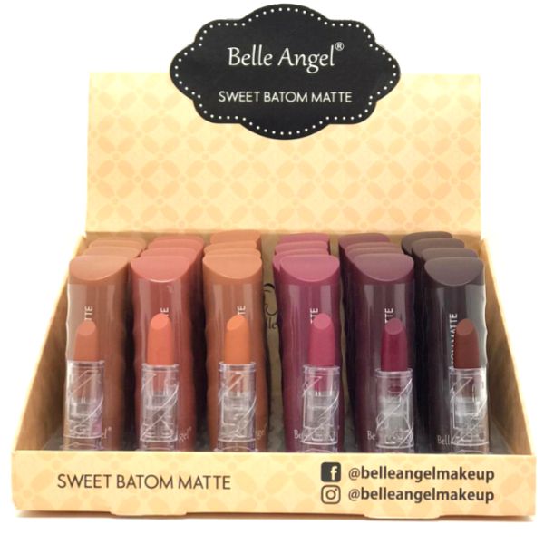 Belle Angel - Batom Matte Sweet B085  Cor B - Box c/24 Und