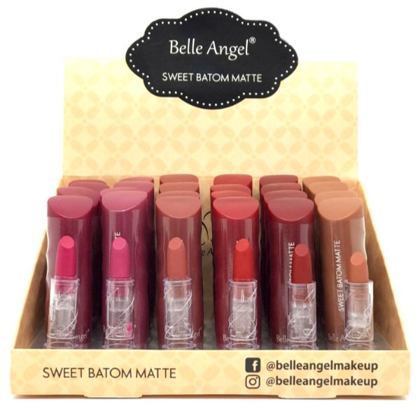Belle Angel - Batom Matte Sweet B085  Cor A - Box c/24 Und
