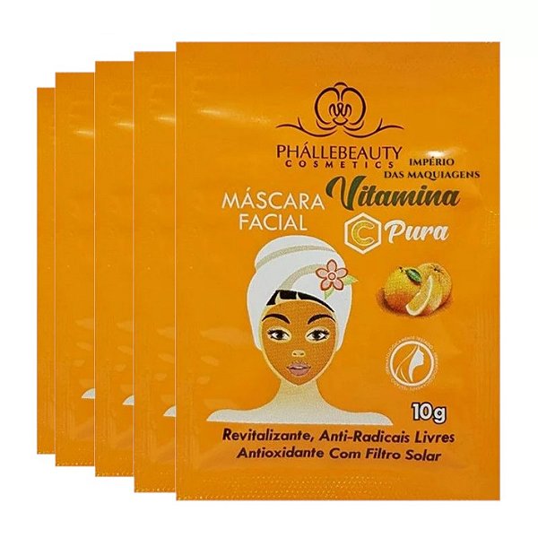 PhalleBeauty Mascara Facial Vitamina C PH018 - 10 Unids