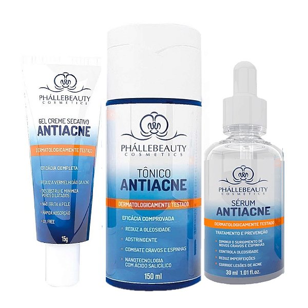 Phallebeauty - Kit Tratamento Facial Antiacne Phallebeauty