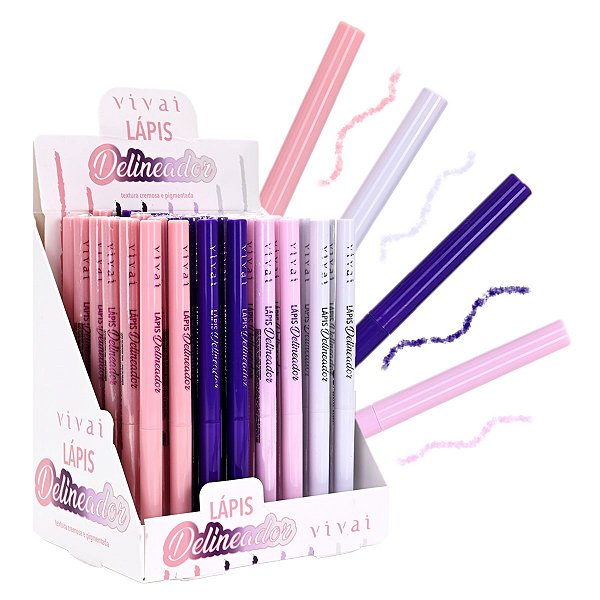 Vivai - Lápis Gel Delineador 2041 - Box c/48 Und