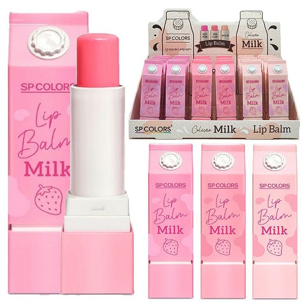 SP Colors - Lip Balm Milk SP264 - Box C/ 24 Unid