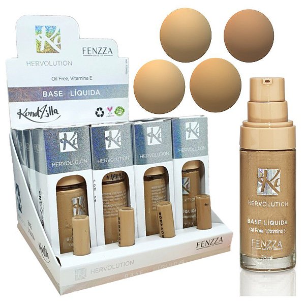 Fenzza - Base Facial Oil Free Vitamina E Hervolution - 16 Un