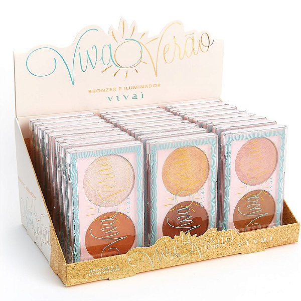 Vivai - Bronzer e Iluminador Viva Verão 1047 - Box c/24