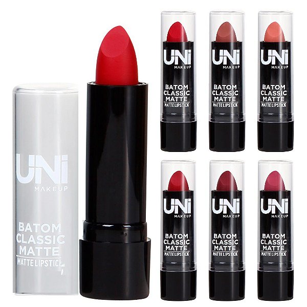 Uni Makeup - Batom Classic Matte Lipstick BA38DS - 6 und