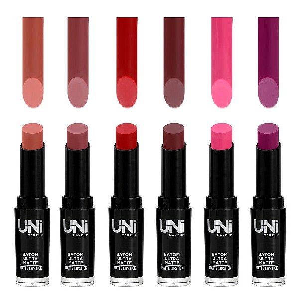 Uni Makeup - Batom Ultra Matte Lipstick BA41DS - 6 und