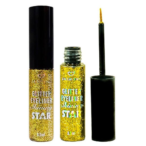 Jasmyne Delineador C/Glitter Star JS02012 cor Gold