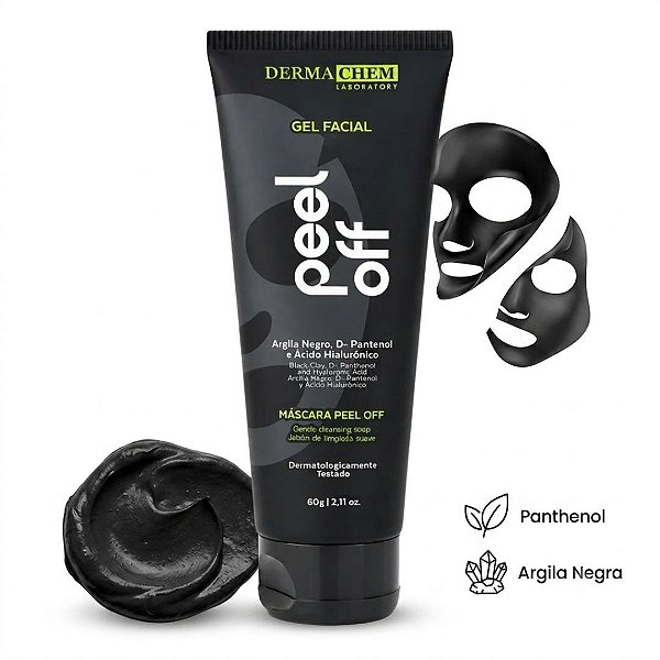 Dermachem - Gel Facial Anti Cravos Argila Negra (Validade 05/2028)