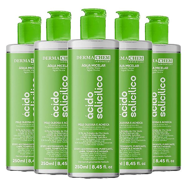 Dermachem - Agua Micelar Acido Salicilico Antioleosidade 06084 - 12 Unid (Validade:06/2028)
