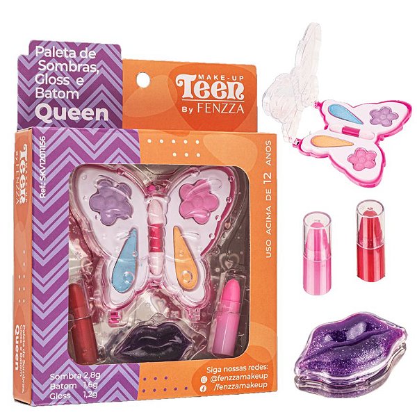 Fenzza Teen - Kit De Maquiagem Infantil Queen