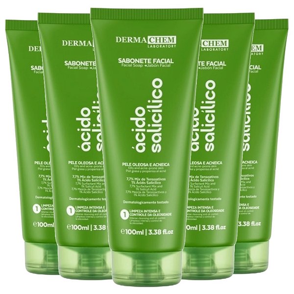 Dermachem - Sabonete Facial Pele Oleosa Acido Salicilico 06174 - 6 Unid