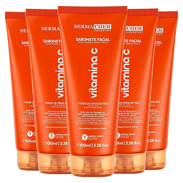 Dermachem - Sabonete Facial Vitamina C 06238 - 6 Unids