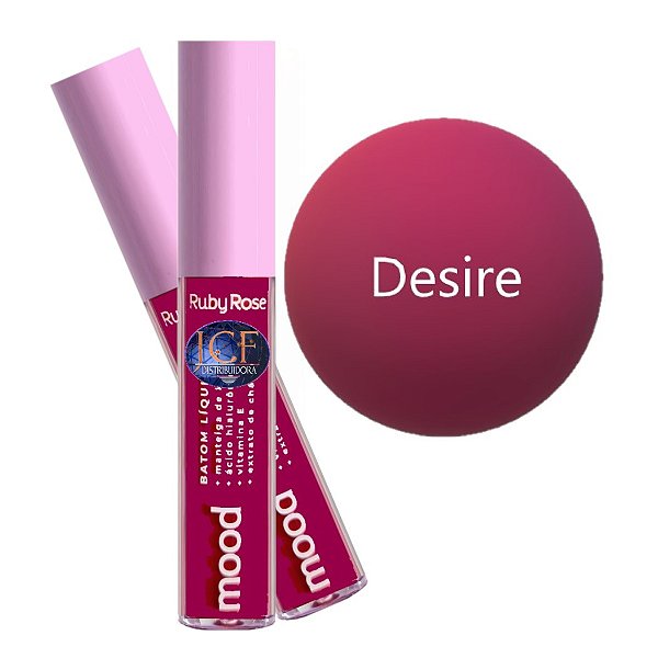 Ruby Rose - Batom Liquido Mood Cor 01 Desire