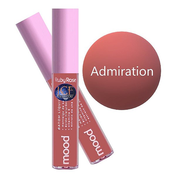 Ruby Rose - Batom Liquido Mood Cor 09 - Admiration