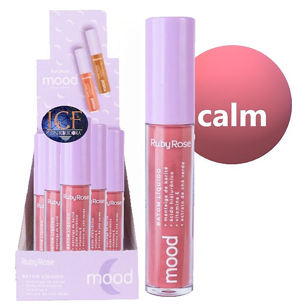 Ruby Rose - Batom Liquido Mood Calm Cor 07 - 12 Unid