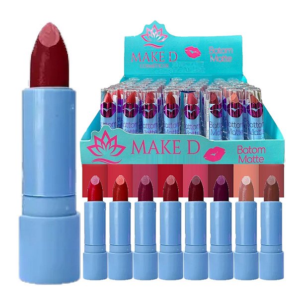 Make D - Display Batom Matte Cores Lindas - 48 und ( Val 02/26 )