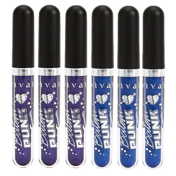 VIvai - Batom Liquido Punk 3107 - Kit C/12 und ( VAL:10/25 )