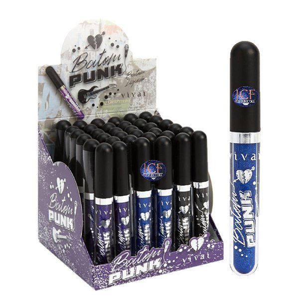 VIvai - Batom Liquido Punk 3107 - Kit C/36 und ( VAL:10/25 )