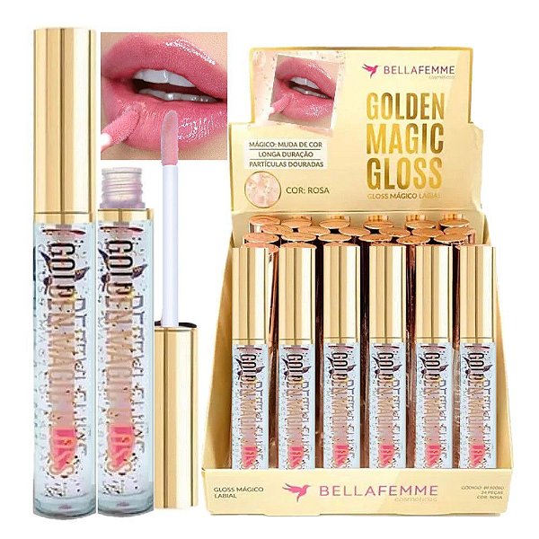 Bella Femme - Golden Magic Gloss Labial BF10080 - 24 Unid